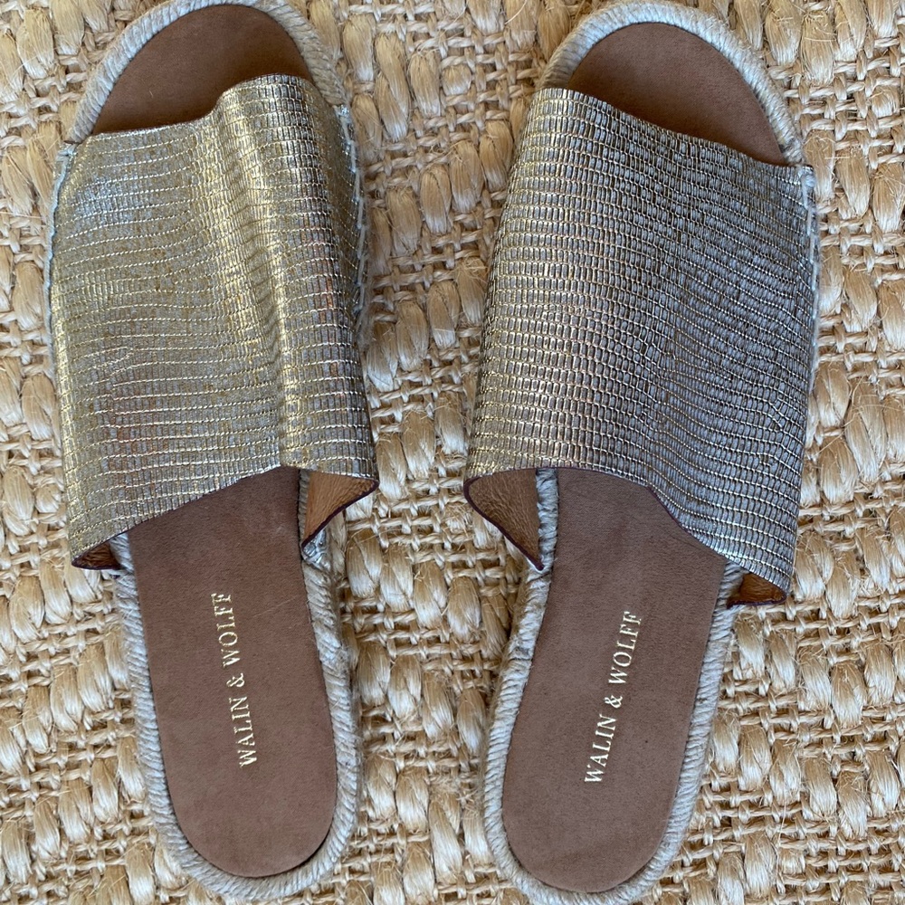 BARELY WORN WALIN & WOLF ESPADRILLE SANDALS